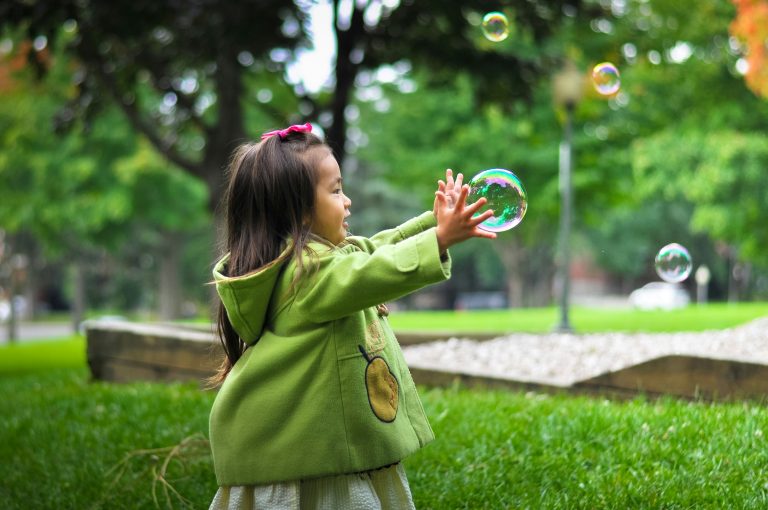 Girl playing