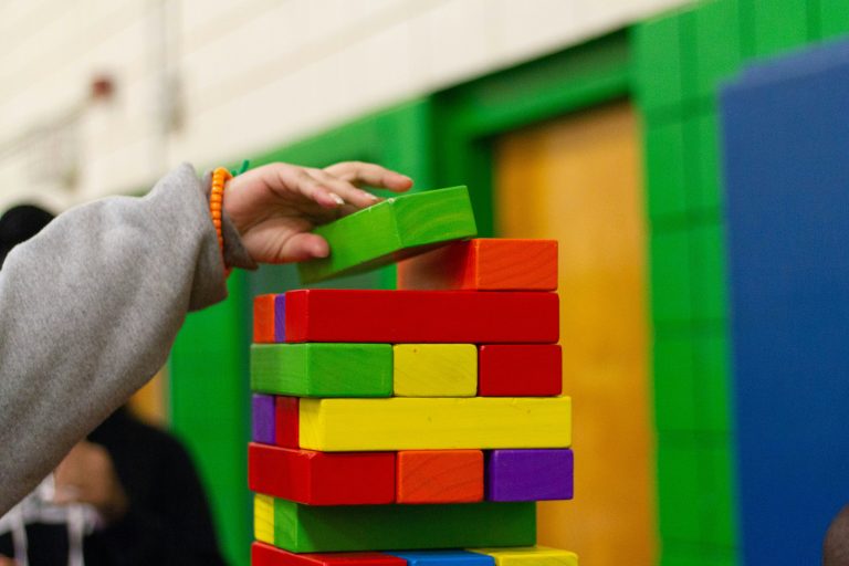 Kid playing with toy